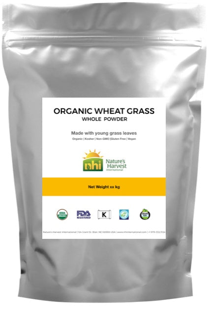 ORGANIC WHEAT GRASS WHOLE POWDER (as low as $8.63/lb)