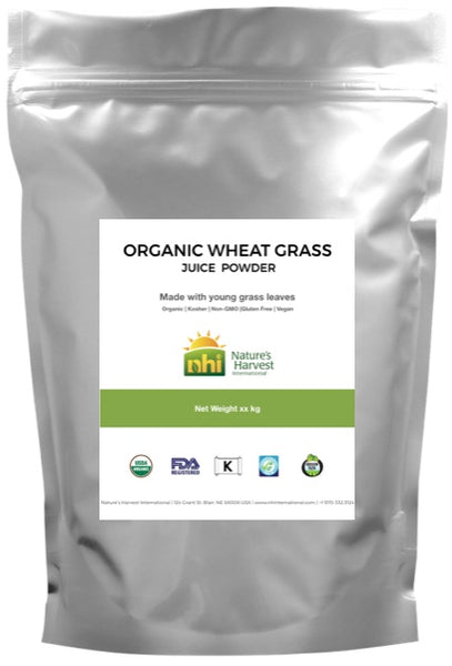 Organic Wheat Grass Juice Powder - 22 pound bag ($25.33 LB)